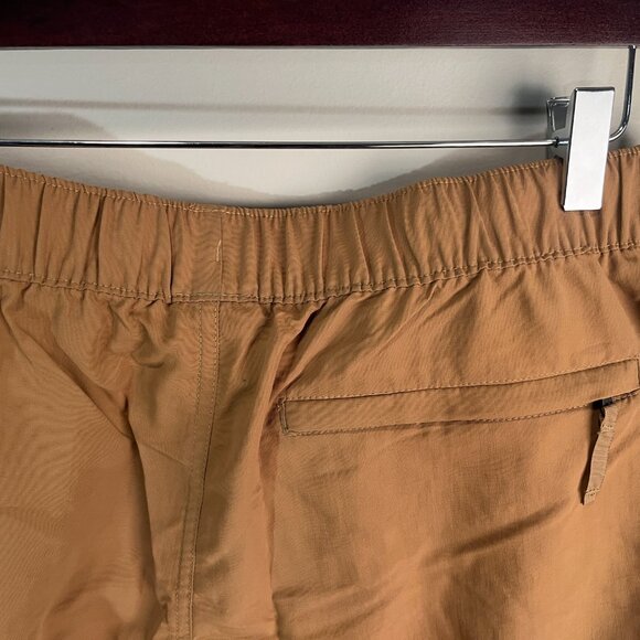 The North Face Men's solid tan convertible roll up Pants Medium M 29" inseam EUC - Picture 5 of 9